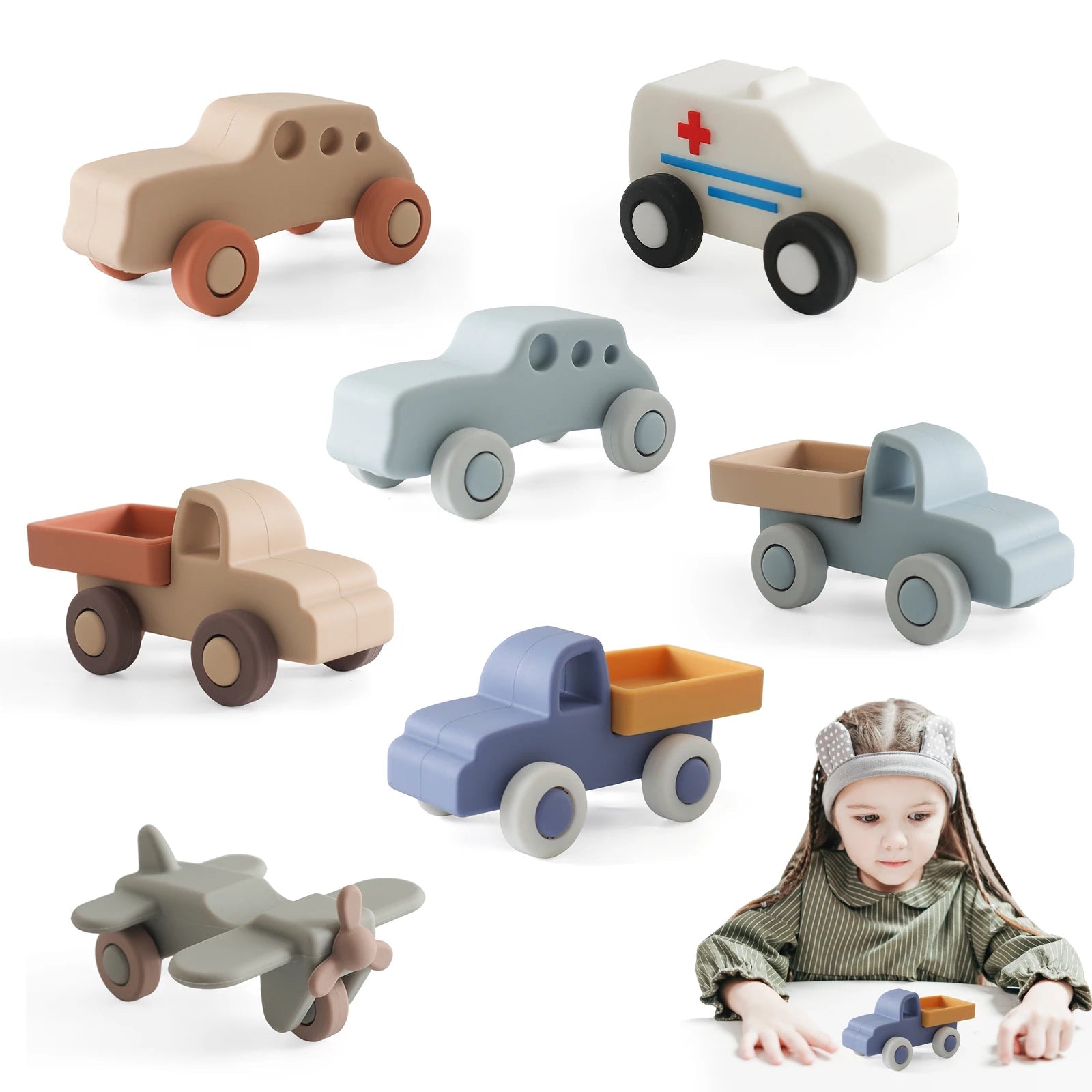 Montessori Baby Silicone Car Toys 0 12 Months Newborn Baby Things Silicone Baby Teether Toy Car Educational Toy Silicone Blocks Purest Peak
